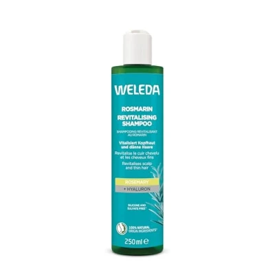 Image of Weleda Rosemary Oil Revitalising Shampoo, with Hyaluronic Acid, Hair Growth, Thinning Hair, Loss, Silicon &amp; Sulfate Free, Healthy Scalp, Women Men, Natural Organic, 250ml
