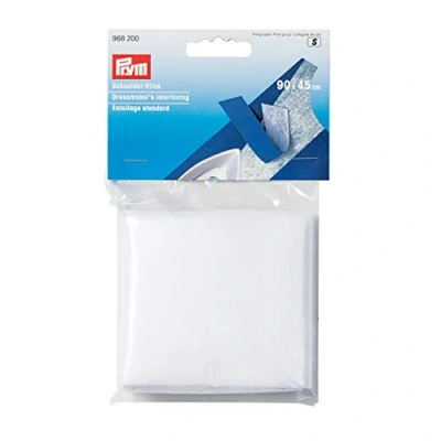Image of Prym Dressmaker&#039;s Interfacing, Polyester, White, 90 x 45 cm