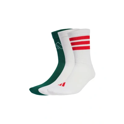 Image of adidas Performance LOGO PACK 3PP Sports socks, Size: 2 3.5, white powder plum