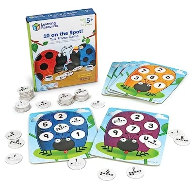 Image of Learning Resources 10 on the Spot! Ten Frame Game