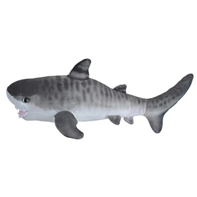 Image of Wild Republic 23416 Soft Living Ocean Mini Tiger Shark, Cuddly Toy, 35 cm, Multi