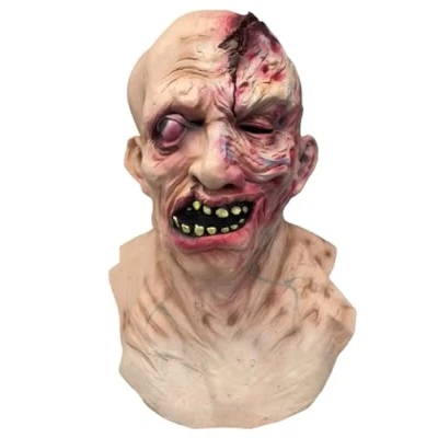 Image of Rubber Johnnies Jason Part IV MASK, Halloween, Horror, Crystal Lake Killer, Movie Quality, Latex, Adult, One Size, Fancy Dress accessories