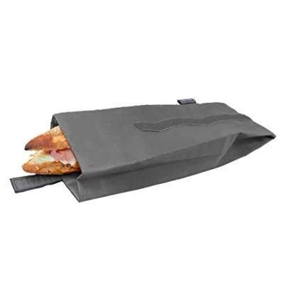 Image of NERTHUS FIH 733 Reusable Snack Bag, Grey, Eco friendly, Adaptable, Easy to Clean and Machine Washable, 10.5 x 30 cm, Fabric, 10,5x10,5x30 cm