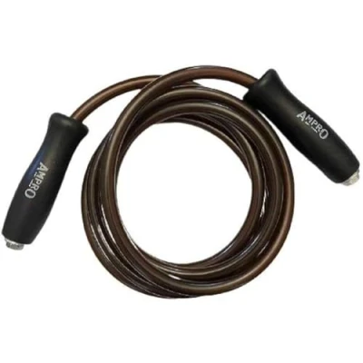 Image of AMPRO Wooden Handled Thai Skipping Rope Muay Thai/Martial Art&#039;s/Heavy Jump Rope/Boxing/MMA