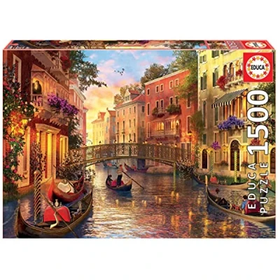 Image of Educa Borrás 17124 Sunset in Venice 1500 Piece Puzzle