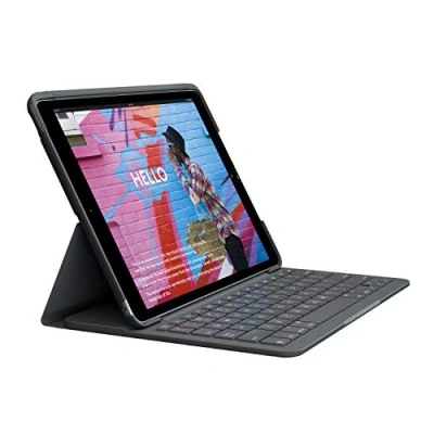Image of Logitech Slim Folio Case Bluetooth Keyboard iPad 10.2
