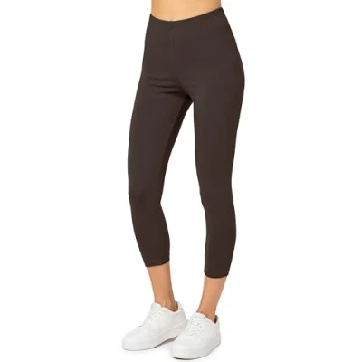Image of Merry Style Women&#039;s 3/4 Leggings MS10 199 (Brown,XS)