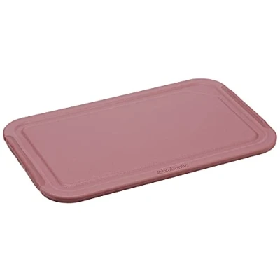 Image of Brabantia Tasty+ Small Chopping Board (Grape Red) Non Slip, Dishwasher Safe Cutting with Drainage Groove
