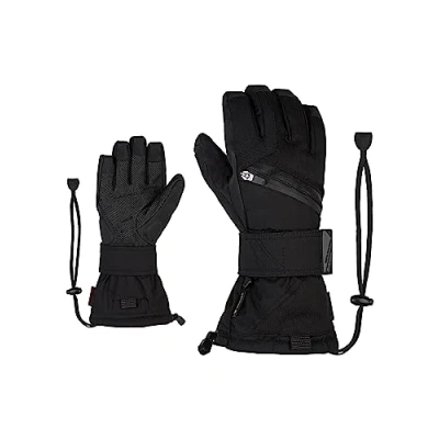 Image of Ziener Mare GTX Gore Plus Warm Snowboard Gloves winter Sports Waterproof Breathable, unisex_adult, gloves, sports, waterproof, breathable., 801706, black (black hb), 7 (EU)
