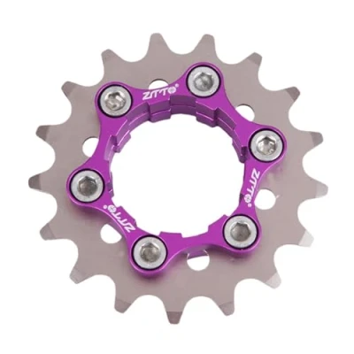 Image of Single Speed Cassette Cog Bike Freewheel Professional Lightweight Conversion Set for Mountain Road Bikes, 17T