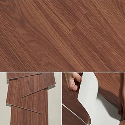 Image of Gr8 Home 5m² Floor Planks Tiles Self Adhesive Wood Effect PVC Vinyl Flooring Wooden Laminate Style Kitchen Bathroom Living Room Dark Brown M15