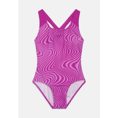 Image of Speedo Girls Digital Allover Splashback Swimsuit Swimming Costume Diva Size 15 16 Years