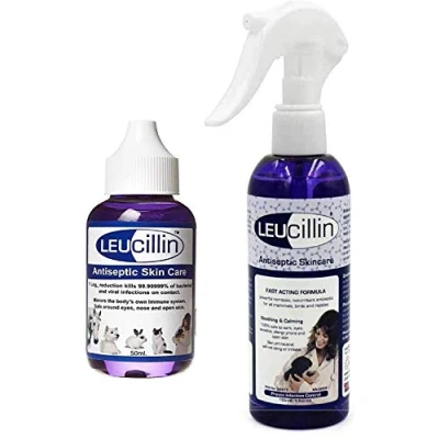 Image of Leucillin Antiseptic Skin Care Spray 500 ml + 50 Dropper