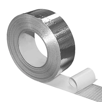 Image of Novanetus Aluminium Tape, 50 mm x m, Reinforced Self Adhesive, Sealing, Insulating, Silver