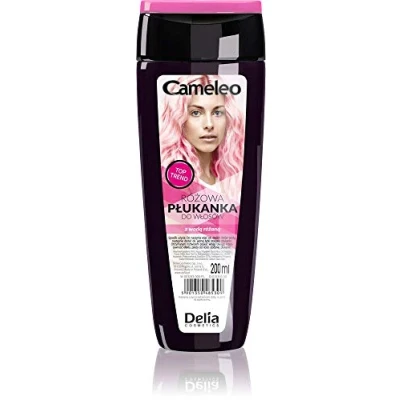 Image of Cameleo Pink Hair Toner with Rose Water, NO Yellow Shades, Tones, Semi Permanent Dye Blonde, Grey Colour &amp; Care Paraben Free 200ml
