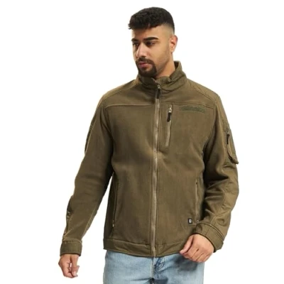 Image of Brandit Men&#039;s Ripstop Fleece Jacket, Olive, XL