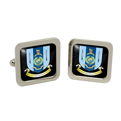 Image of 40 Commando Royal Marines Square Cufflinks in Box