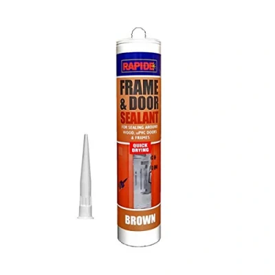 Image of Window, Frame &amp; Door Acrylic Sealant for Wood, Aluminium, uPVC Strong 280ml (Brown)