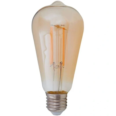 Image of Lindby E27 rustic LED bulb 6W 500 lm, amber 1,800 K