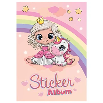 Image of HERMA Princess Sweetie Sticker Book A5 Blank (16 Pages, Coated Special Paper) for Scrapbooking, Album Kids