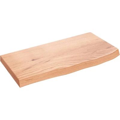 Image of vidaXL Wall Shelf Light Brown 60x30x(2 4) cm Treated Solid Wood Oak