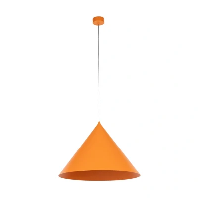 Image of Cono 50cm Dome Pendant Ceiling Light Orange 1xE27