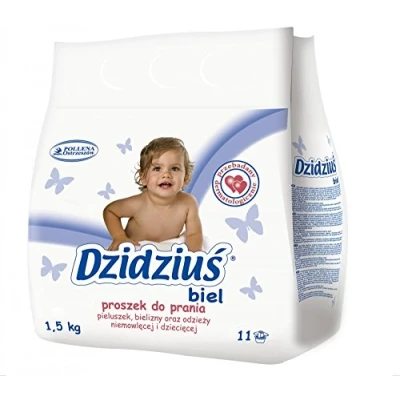Image of DZIDZIUS / BABY HYPOALLERGENIC WASHING POWDER WHITE 1.5KG