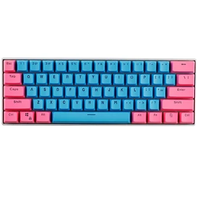 Image of KEEZSHOP JakeTsai Keycaps, 61 keycaps Backlight Two Color Mechanical Keypad PBT Keycap For GH60 / RK61 ALT61 Annie/Keyboard Poker Keys,Only sell