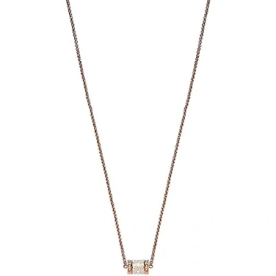 Image of Emporio Armani Necklace for Women , Total length: 40cm+ 5cm adjustable chain Size rondel: 12x10x2mm Rose Gold Stainless Steel Necklace, EGS2828221