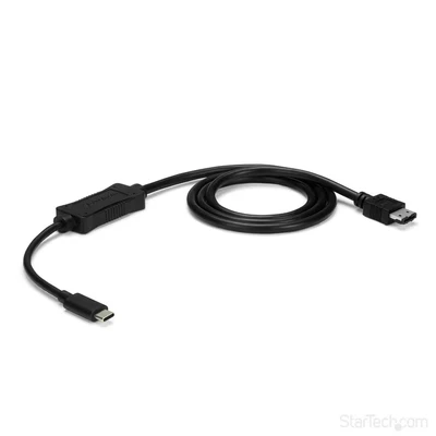 Image of StarTech.com USB C to eSATA Cable 3 ft / 1m 5Gbp For HDD SSD ODD External Hard Drive Adapter 3.0 Converter (USB3C2ESAT3)