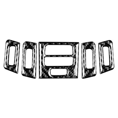 Image of 5pcs Carbon Fiber Car Air Vent Outlet Panel Cover Sticker Interior Trim for 3 Series E90/92/93 2005 2012(Hard) decorations bmw e90 carbone