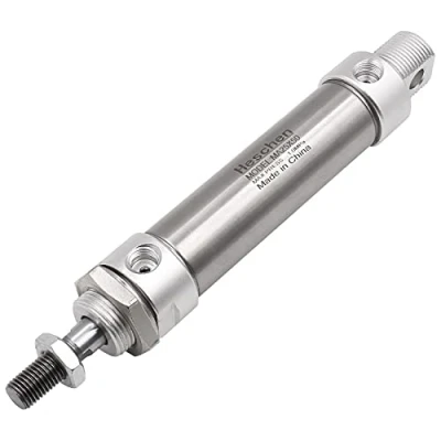 Image of Heschen Stainless Steel Mini Pneumatic Air Cylinder MA 25x50 Bore 25mm Stroke 50mm Single Rod Double Acting
