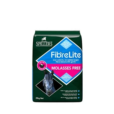 Image of SPILLERS Fibre Lite Molasses Free Horse Feed 20kg Ideal for Feeding Alongside Compound Feeds or Balancers Includes Chopped Alfalfa and Garlic Horses