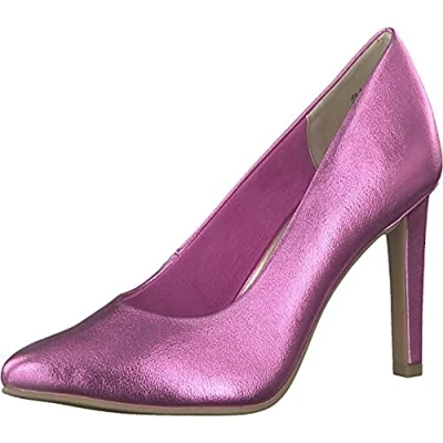 Image of Marco Tozzi Classic heels, Women&#039;s, Size: 4, Pink metallic High quality imitation leather