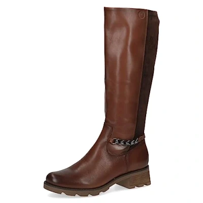 Image of CAPRICE Women&#039;s 9 25612 41 Mid Calf Boot, Camel Comb, 3.5 UK
