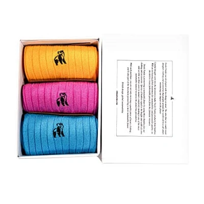 Image of SWOLE PANDA Super Soft Bamboo Socks for Men, Bright, 3 Pack, Size 7 11