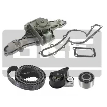 Image of VKMA02540, VKPC82540 Water Pump + Timing Belt Kit SKF VKMC 02540 with gaskets/seals 185 Cast Iron ALFA ROMEO: 166, 147, Spider