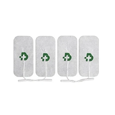 Image of TESMED Electrode pads for TENS and EMS stimulation current devices with 2mm plug connection, self adhesive 4 Pieces (50x100mm)