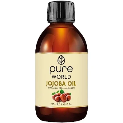 Image of Pure World Natural Jojoba Oil 100% and Undiluted 250ml. Coldand Freshly Pressed Premium Quality Skin, Nails, Body Face, Vegan…