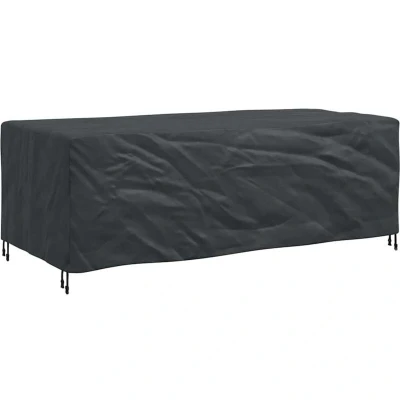 Image of vidaXL Outdoor Furniture Cover Black 220 x 110 70 cm 210D