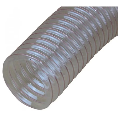 Image of CHARNWOOD Clear Flexible Wood, DUST &amp; CHIP Extractor Hose 38MM Dia