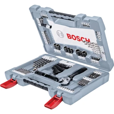 Image of Bosch Professional 91 Pieces Premium X Line Drill Bit and Screwdriver Set (for wood, metal stone, Accessories drill)