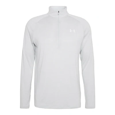 Image of Under Armour TECH ZIP Long sleeved top, Men&#039;s, Size: XXL, Halo gray/white