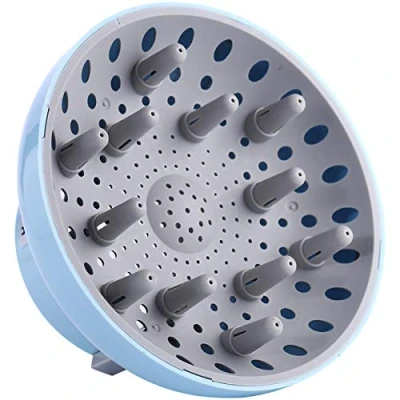 Image of Hairizone Universal Diffuser for Hair Dryers with Nozzle D=1.7&quot; 2.6&quot; Curly or Wavy Styling, Dry and Gain Maximum Volume Without Frizz, Light Blue