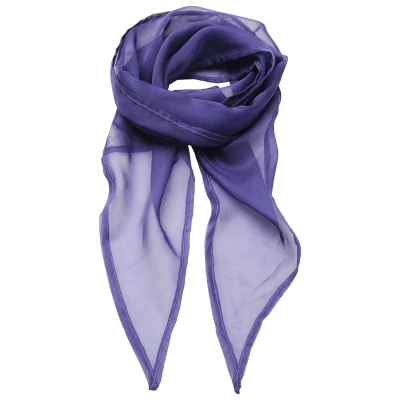 Image of Premier Unisex Adult Colours Chiffon Scarf (Purple) One Size