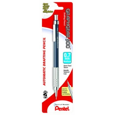 Image of Pentel Graph Gear 500 Automatic Drafting Pencil, 0.7mm, Blue Barrel, (PG527BP) by