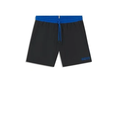 Image of BOSS Mens Starfish A Swim Shorts with Contrast Logo and Piping