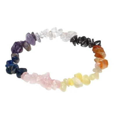 Image of CrystalAge Chakra Gemstone Chip Bracelet