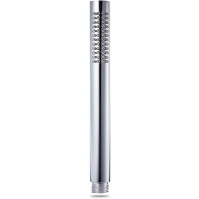 Image of High Pressure Brass Handheld Shower Head Water Saving with Easy Cleaning Rubber Nozzles Single Function Chrome Fnished