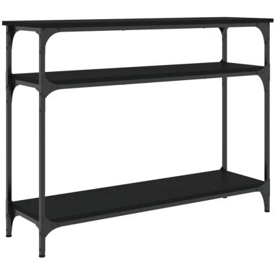 Image of vidaXL Console Table Black 100x29x75 cm Engineered Wood